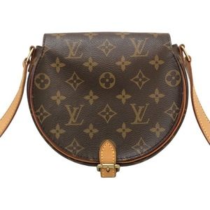 Louis Vuitton Tambourine Monogram Shoulder Bag Tan